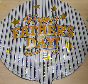 18" Happy Father's Day Stripes Foil Balloon