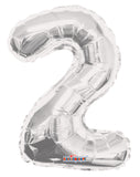 14" Number 2 Foil Balloon (4 Colors) ...