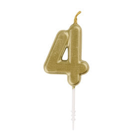 Number 4 Birthday Candle Bougie