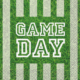"Game Day" Football Beverage Napkins, 16ct