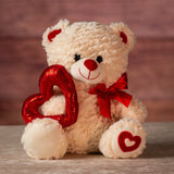 12" Hold My Heart Valentine Bear