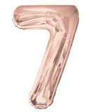 34" Rose Gold Number 7 Foil Balloon