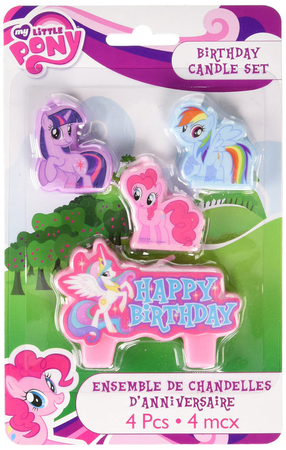 My Little Pony Birthday Candle Set , 4 pcs