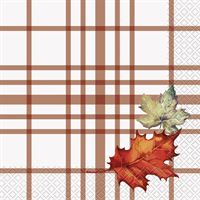 "Fall Flair" Thanksgiving Luncheon Napkins, 16ct