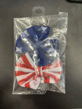 4th of July Mini Clip On Bows, 2ct