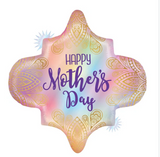 30"Holographic Opal Mother's Day Boho Foil Balloon