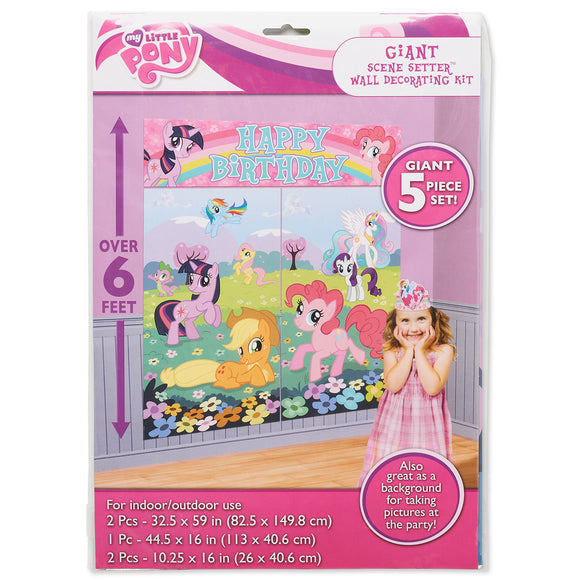 6 Ft My Little Pony Scene Setter , 5 Piece set
