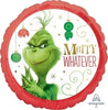 18" Grinch Movie Merry Christmas Foil Balloon
