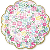 7" Floral Tea Party Assorted Dessert Plates, 8ct