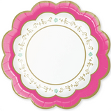 7" Floral Tea Party Assorted Dessert Plates, 8ct