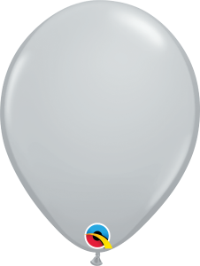 Gray 11" Latex Balloon