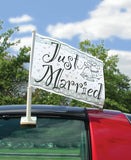 "Just Married" Car Flag 15"