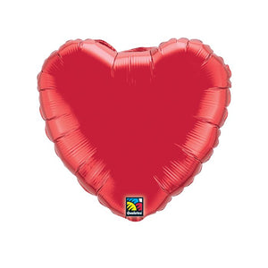 18" Ruby Red Heart Foil Balloon