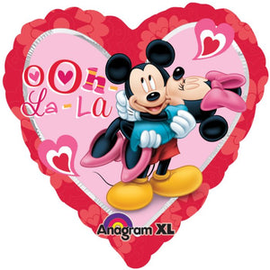 18" Mickey and Minnie Love Ya Foil Balloon
