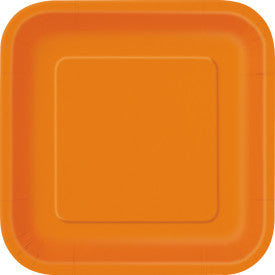 Pumpkin Orange Solid Square 9