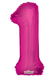 14" Number 1 Foil Balloon (4 Colors)