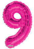 14" Number 9 Foil Balloon (4 Colors)