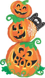 Halloween 5' Pumpkin Stacker Foil Balloon