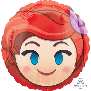 18" Little Mermaid Emoji Foil Balloon