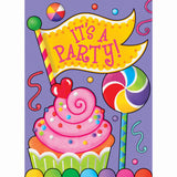 Candy Party Invitations, 8ct