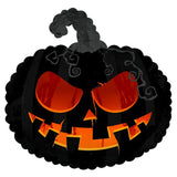 Halloween 22" Scary Black Pumpkin Foil Balloon