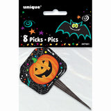 Halloween Pumpkin Pals Picks 3.5", 8ct