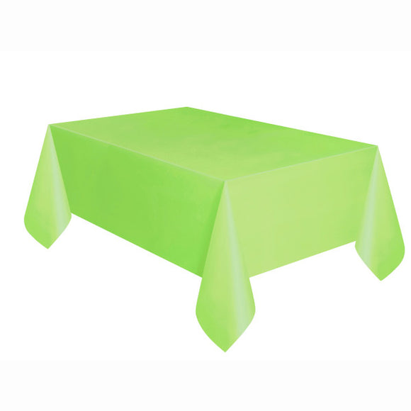 Green Rectangular Plastic Table Cover, 54