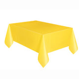 Yellow Rectangular Plastic Table Cover, 54" x 108" (2 colors)