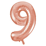 34" Jumbo Number 9 Foil Balloon (6 Colors)