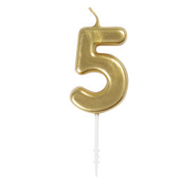 Number 5 Birthday Candle Bougie