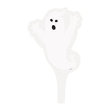Halloween Ghost Plastic Cupcake Toppers, 3.5", 12ct