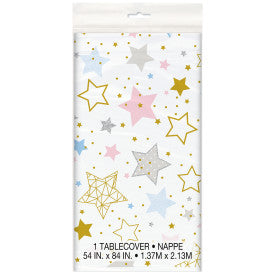 Twinkle Twinkle Little Star Plastic Table Cover, 54" x 84" .;.