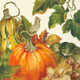 "Harvest Pumpkins" Thanksgiving Luncheon Napkins, 20ct