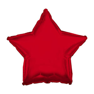 18" Red Star Foil Balloon.,. ,.,