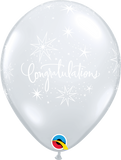 11" Clear Congratulations Latex Balloon...