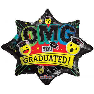 20" OMG! You Graduated! Foil Balloon