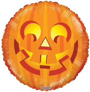 Halloween 18" Retro Pumpkin Foil Balloon