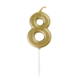 Number 8 Birthday Candle Bougie