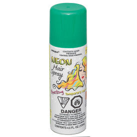 Green Neon Hair Spray, 4.5 fl oz,.,