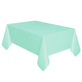 Green Rectangular Plastic Table Cover, 54" x 108" (Apple, Mint, Lime, Emerald, Forest),.,