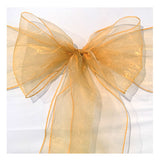 9"x10ft Organza Chair Bow (12 Colors)