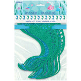 Mermaid Glitter Garland, 9 ft (Banner)