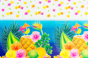 Unique Tropical Luau Party Floral 54" x 84" Plastic Table Cover