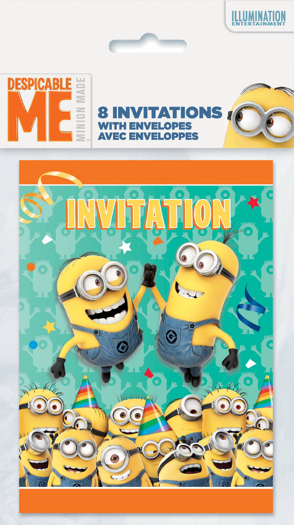 Minions Invitations, 8ct