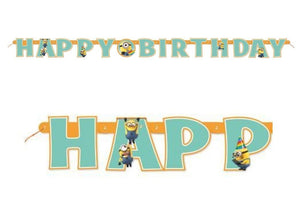 Minions Happy Birthday Banner, 6.25 ft