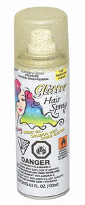 Gold Glitter Neon Hair Spray, 4.5 fl oz,.,